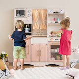 Juego de cocina de juguete para niños con microondas y cafetera para mayores de 3 años