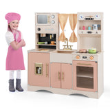 Juego de cocina de juguete para niños con microondas y cafetera para mayores de 3 años