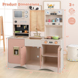Juego de cocina de juguete para niños con microondas y cafetera para mayores de 3 años