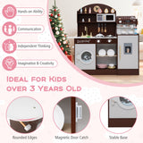 Juego de Cocina de Madera para Niños con Cafetera y Accesorios