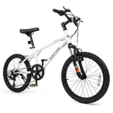 Bicicleta de montaña para niños de 20 y 24 pulgadas, para niños y niñas de 8 años o más, color blanco