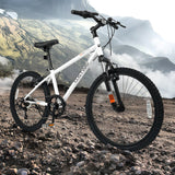 Bicicleta de montaña para niños de 20 y 24 pulgadas, para niños y niñas de 8 años o más, color blanco