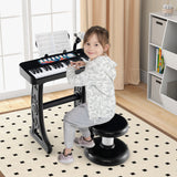 Teclado de piano para niños de 37 teclas con micrófono para niños de 3+ años