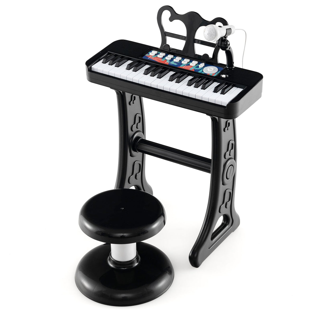 Teclado de piano para niños de 37 teclas con micrófono para niños de 3+ años