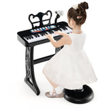 Teclado de piano para niños de 37 teclas con micrófono para niños de 3+ años