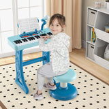 Teclado de piano para niños de 37 teclas con micrófono para niños de 3+ años