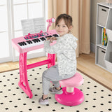 Teclado de piano para niños de 37 teclas con micrófono para niños de 3+ años