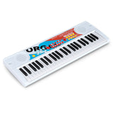 Teclado de piano para niños de 49 teclas, piano de teclado eléctrico portátil con 8 ritmos y 8 tonos