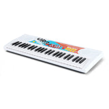 Teclado de piano para niños de 49 teclas, piano de teclado eléctrico portátil con 8 ritmos y 8 tonos
