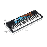 Teclado de piano para niños de 49 teclas, piano de teclado eléctrico portátil con 8 ritmos y 8 tonos