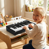 Teclado de piano para niños de 30 teclas, piano digital con atril para principiantes de 3+ años