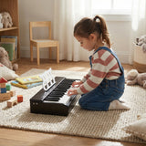 Teclado de piano para niños de 30 teclas, piano digital con atril para principiantes de 3+ años