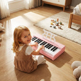 Teclado de piano para niños de 30 teclas, piano digital con atril para principiantes de 3+ años