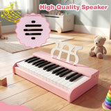 Teclado de piano para niños de 30 teclas, piano digital con atril para principiantes de 3+ años