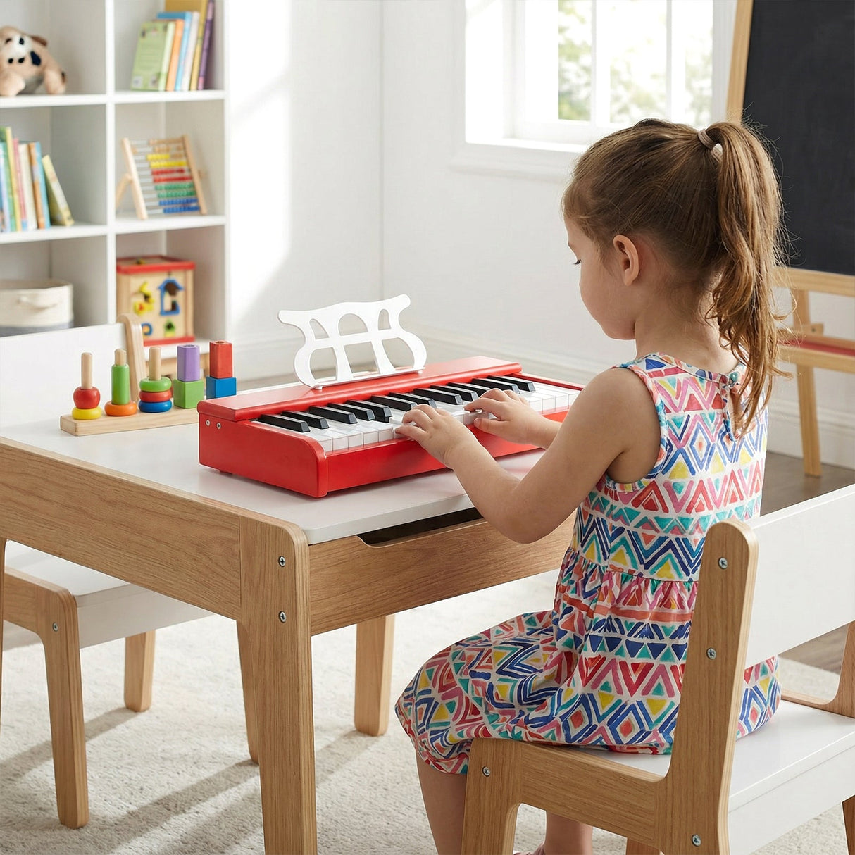Teclado de piano para niños de 30 teclas, piano digital con atril para principiantes de 3+ años