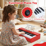 Teclado de piano para niños de 30 teclas, piano digital con atril para principiantes de 3+ años
