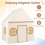 Kids Play Tent Large Playhouse with Door Curtain and Windows Star Lights