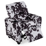Kids Recliner Chair Push Back Toddler Reclining Armchair with Cup Holder