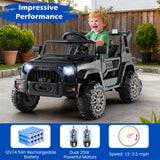 Kids Ride On UTV Car with Detachable Trailer 12V Battery Powered Ride On Truck