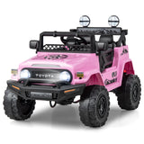 Coche Eléctrico Toyota FJ Cruiser de 12V 7Ah con Licencia y Control Remoto - Rosa