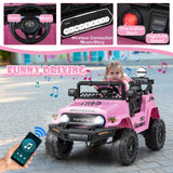 Coche Eléctrico Toyota FJ Cruiser de 12V 7Ah con Licencia y Control Remoto - Rosa