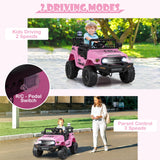 Coche Eléctrico Toyota FJ Cruiser de 12V 7Ah con Licencia y Control Remoto - Rosa