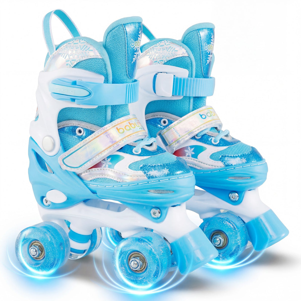 Patines para niños 4 tallas ajustables con ruedas luminosas para niños pequeños de 5 a 7 años (S)