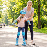 Patines para niños 4 tallas ajustables con ruedas luminosas para niños pequeños de 5 a 7 años (S)