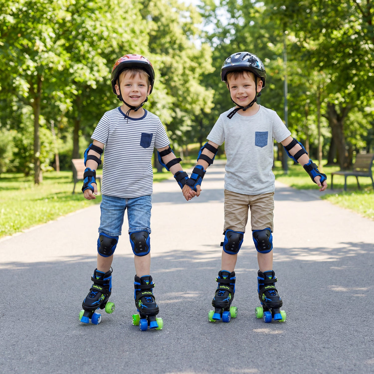 Patines de ruedas para niños y niñas, ajustables a 4 tallas, con ruedas luminosas