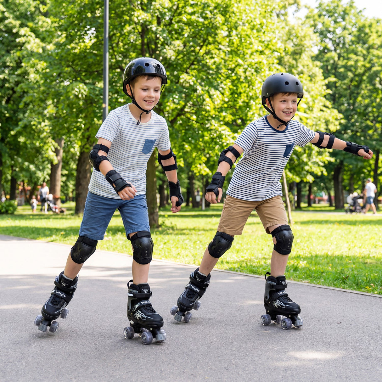 Patines de ruedas para niños y niñas, 4 tamaños ajustables, patines con ruedas iluminadas para exteriores