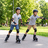 Patines de ruedas para niños y niñas, 4 tamaños ajustables, patines con ruedas iluminadas para exteriores