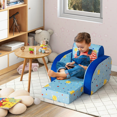 Sofá convertible 3 en 1 para niños, plegable para siestas, juegos y dormir