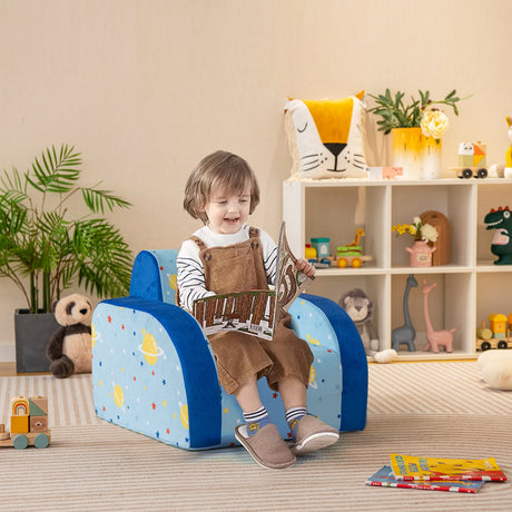 Sofá convertible 3 en 1 para niños, plegable para siestas, juegos y dormir