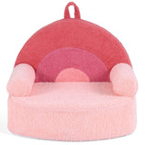 Sofá infantil, sofá de espuma para niños pequeños con suave funda de tela polar