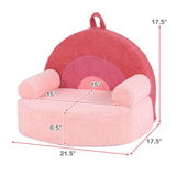 Sofá infantil, sofá de espuma para niños pequeños con suave funda de tela polar