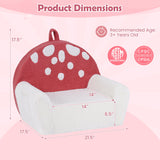 Sofá infantil, sofá de espuma para niños pequeños con suave funda de tela polar