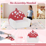 Sofá infantil, sofá de espuma para niños pequeños con suave funda de tela polar