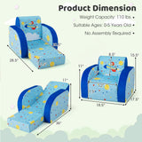 Sofá convertible 3 en 1 para niños, plegable para siestas, juegos y dormir