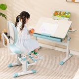 Silla de estudio ergonómica para niños con altura regulable y doble respaldo