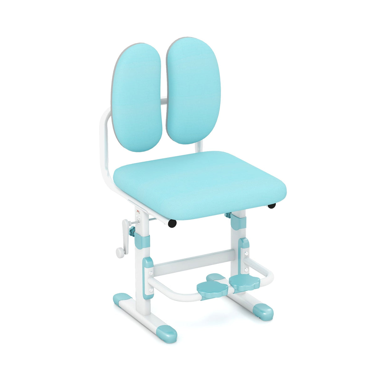 Silla de estudio ergonómica para niños con altura regulable y doble respaldo