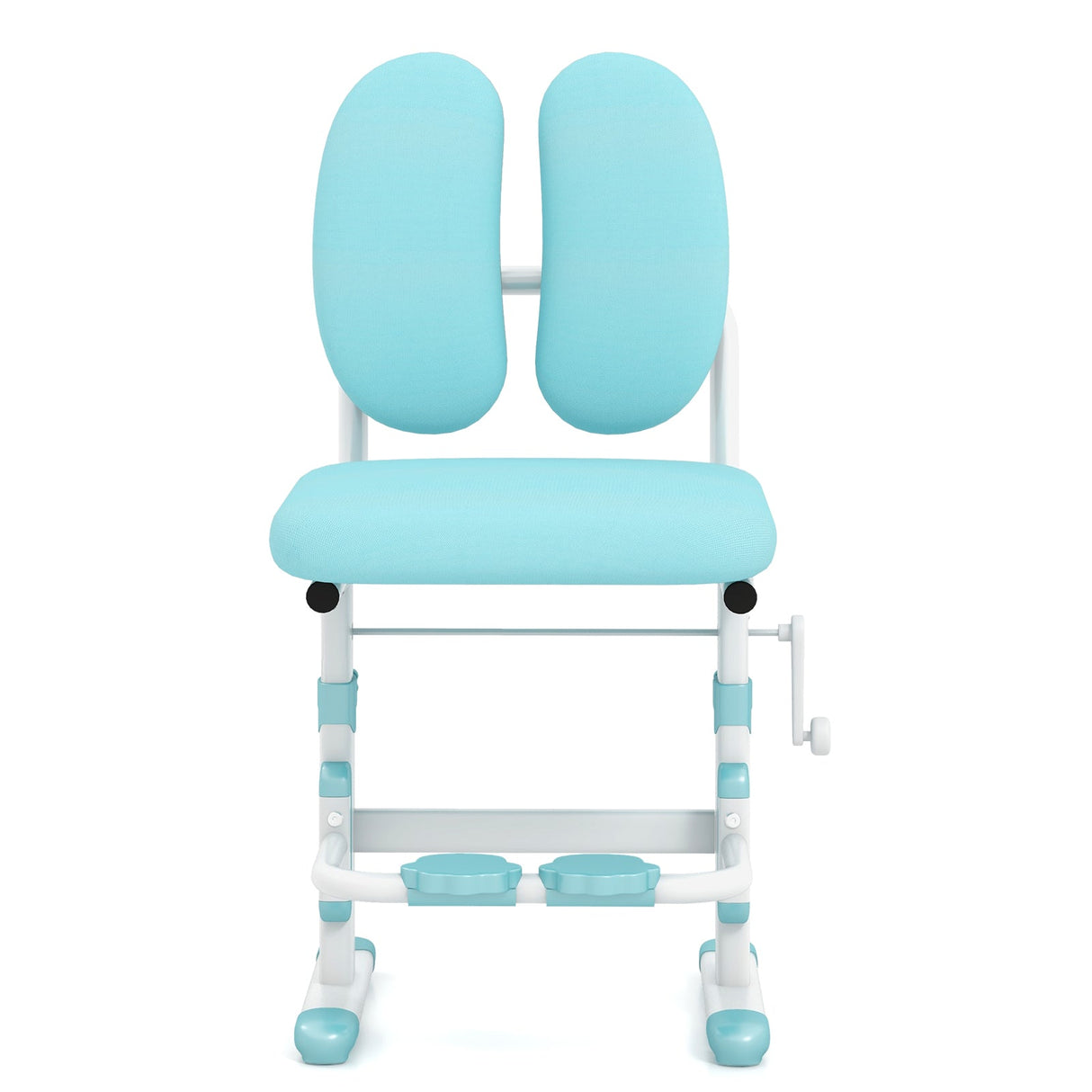 Silla de estudio ergonómica para niños con altura regulable y doble respaldo