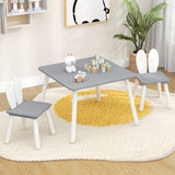 Juego de mesa y 2 sillas para niños de 3 piezas para manualidades y meriendas