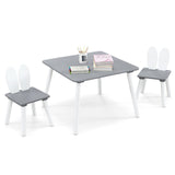 Juego de mesa y 2 sillas para niños de 3 piezas para manualidades y meriendas