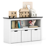 Kids Toy Storage Organizer with Blackboard Top-3-Drawer