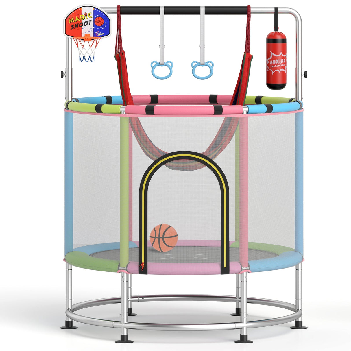 Trampolín infantil de 55" regalo para niños y niñas de 3 a 6 años