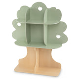 Kids Tree Bookshelf 45" Tall Freestanding Bookcase with Open Shelves-Green