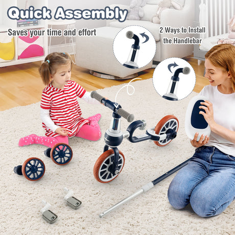 Triciclo 4 en 1 para niños