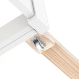 Cama de plataforma de madera Twin/Full para niños con cama nido y cabecero con almacenamiento