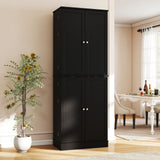 Alacena de cocina 65.5 pulgadas, mueble alto independiente tipo bufé