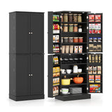 Alacena de cocina 65.5 pulgadas, mueble alto independiente tipo bufé